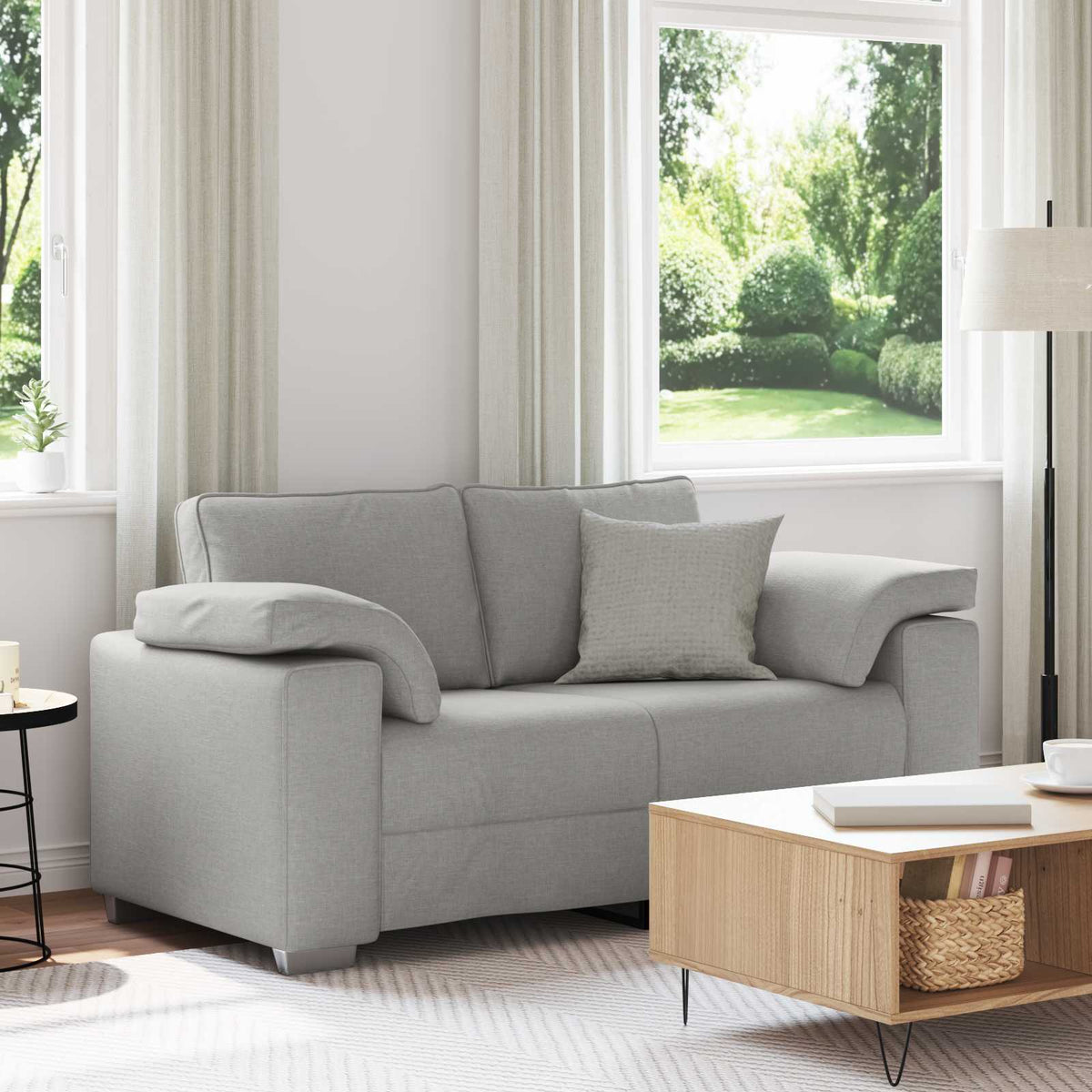 Fauteuil Gris Nuage Tissu