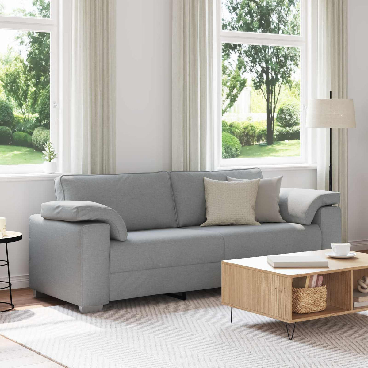 Fauteuil Gris Nuage Tissu