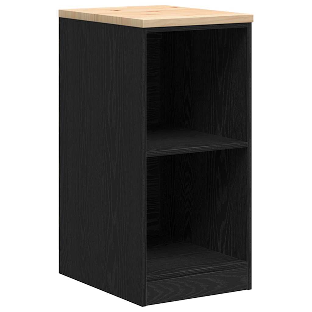 Armoires De Garage 2 Pcs Bois D'ingénierie Noir