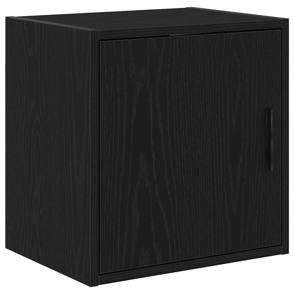 Armoires De Garage 2 Pcs Bois D'ingénierie Noir