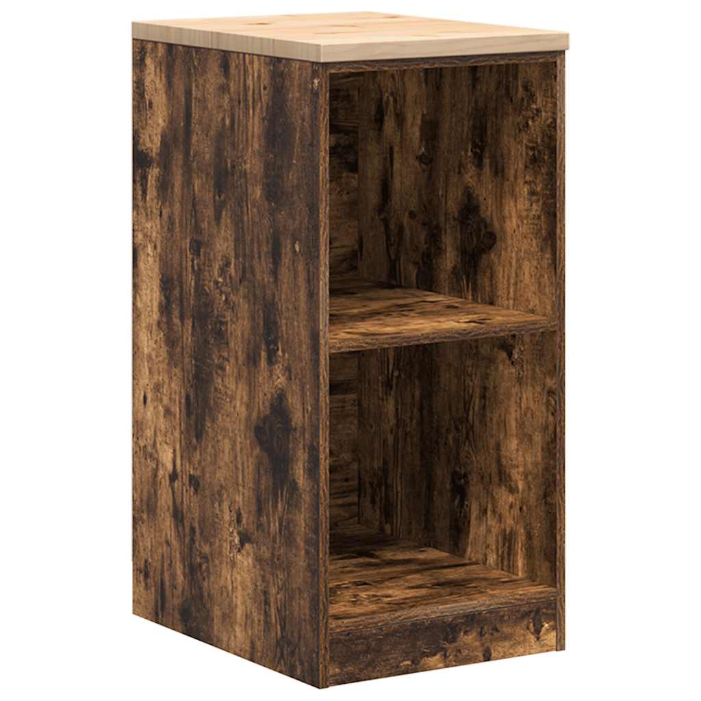 Armoires De Garage 2 Pcs Bois D'ingénierie Chêne Fumé