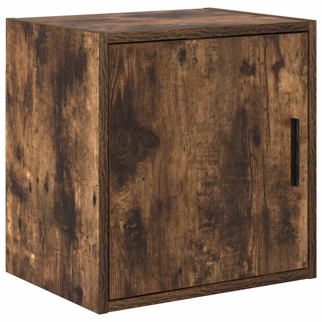Armoires De Garage 2 Pcs Bois D'ingénierie Chêne Fumé