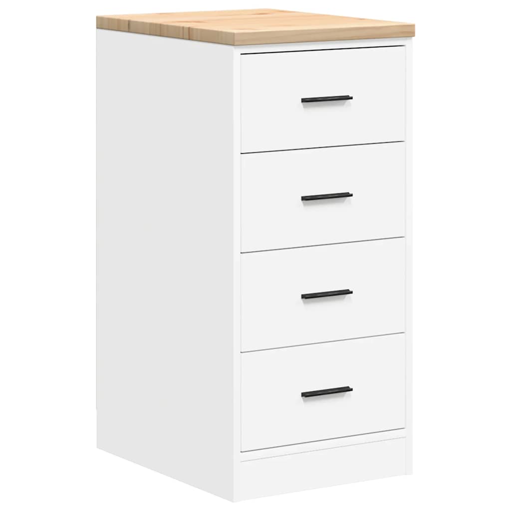 Armoires De Garage 2 Pcs Bois D'ingénierie Blanc