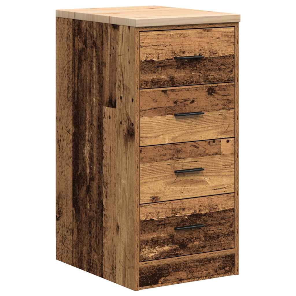 Armoires De Garage 2 Pcs Bois D'ingénierie Vieux Bois