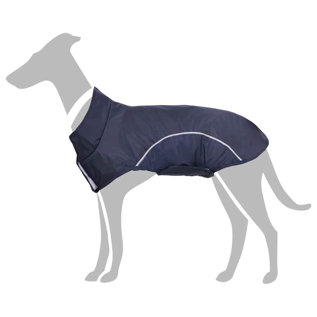 Imperméable Pour Chien Avec Bandes Réfléchissantes Polyester Taille