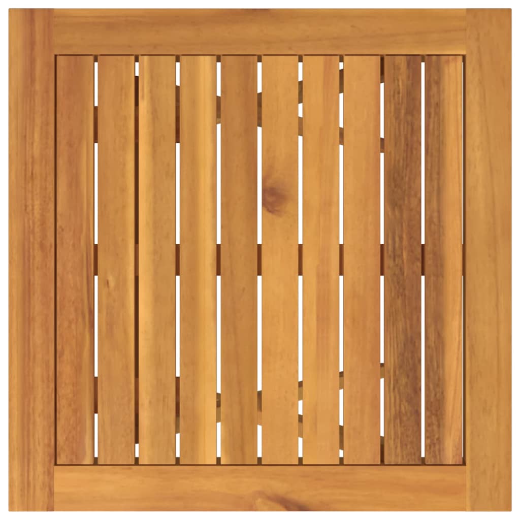 Ensemble Bistro De Jardin 3 Pc Marron Bois D'acacia Massif