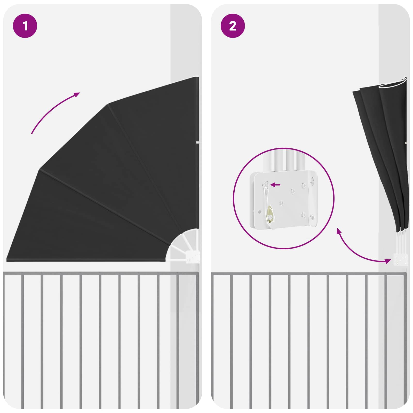 Écran De Confidentialité Pour Balcon Polyester