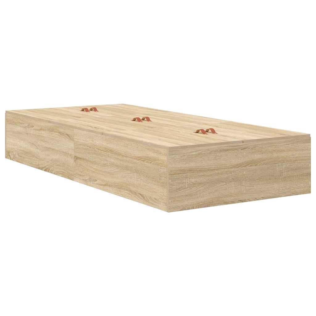 Cadre De Lit Avec Rangement Avec Tiroir 100 Cm