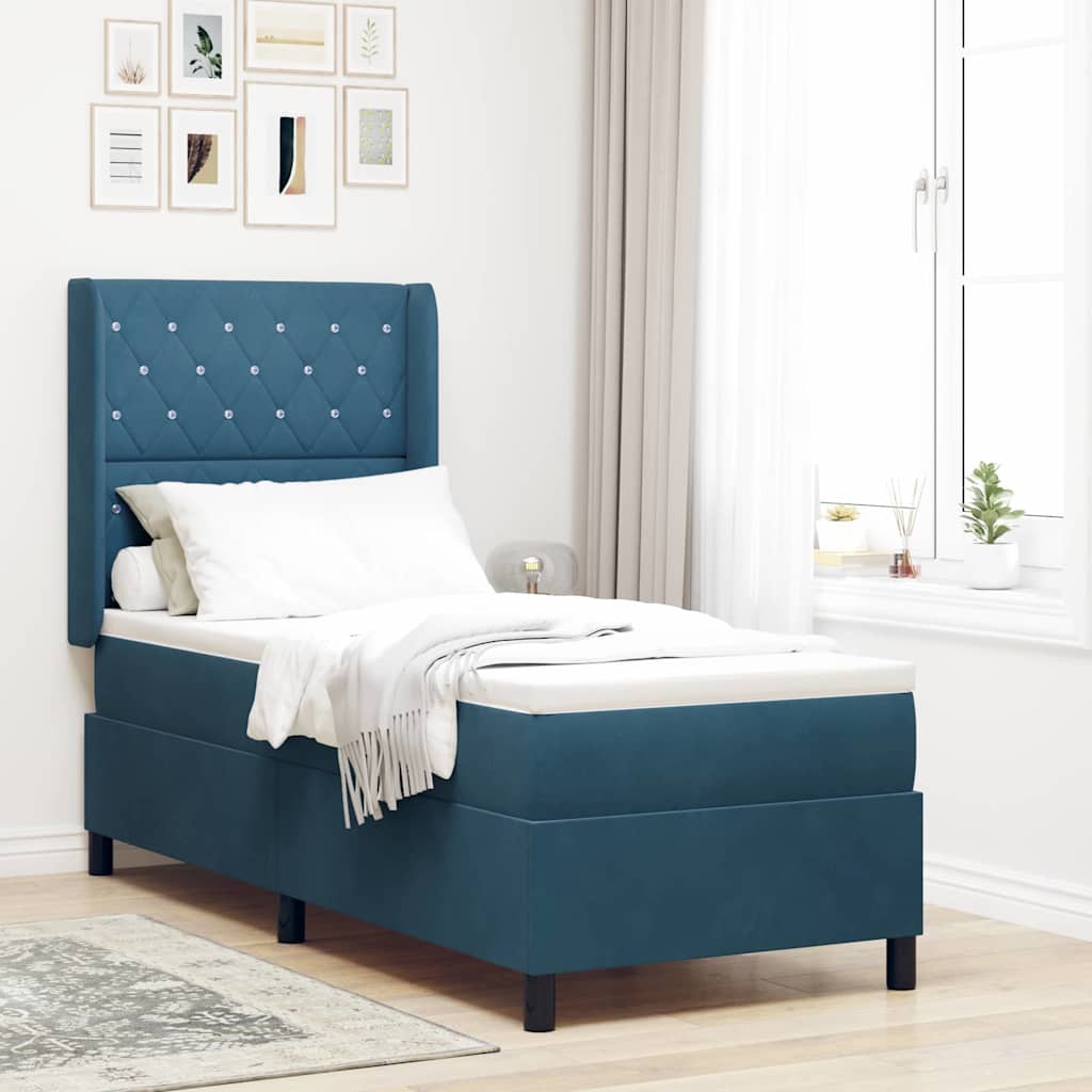 Lit À Ressorts Avec Matelas Velours
