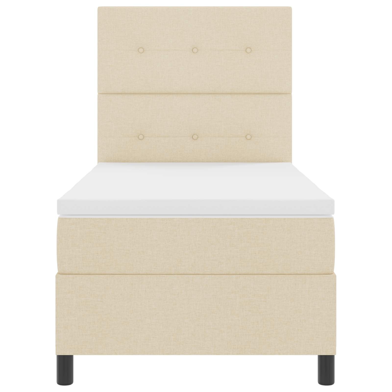 Sommier À Lattes De Lit Et Matelas Et Led 140X200Cm Tissu