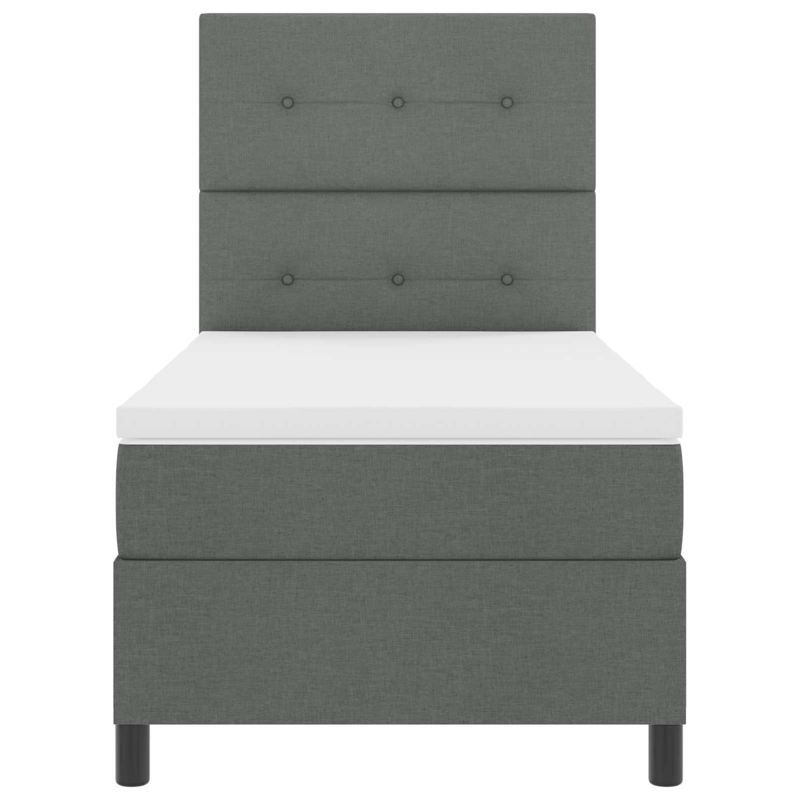 Sommier À Lattes De Lit Et Matelas Et Led 140X200Cm Tissu