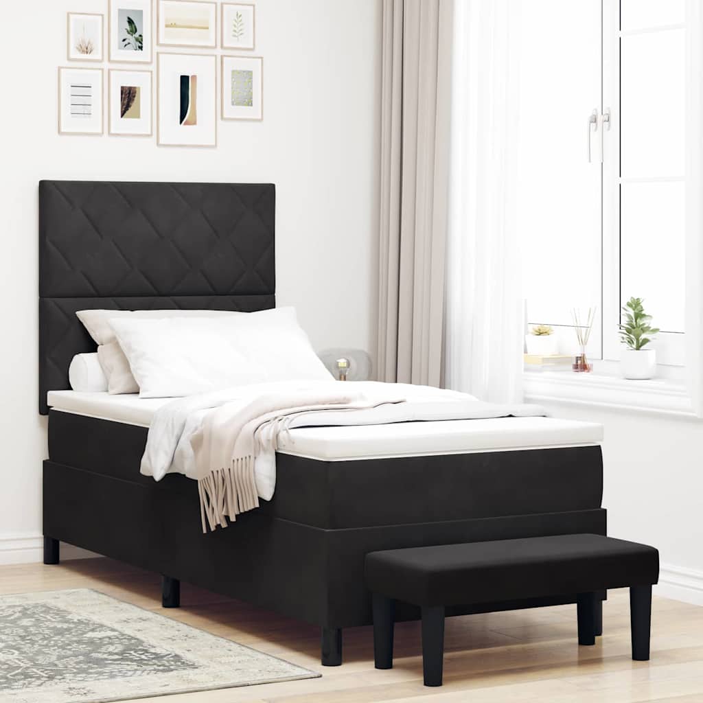 Sommier À Lattes De Lit Avec Matelas Velours