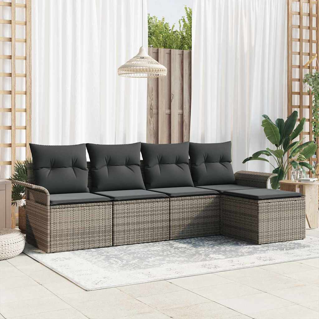 Ensemble De Canapé De Jardin 6 Pc Polyrotin