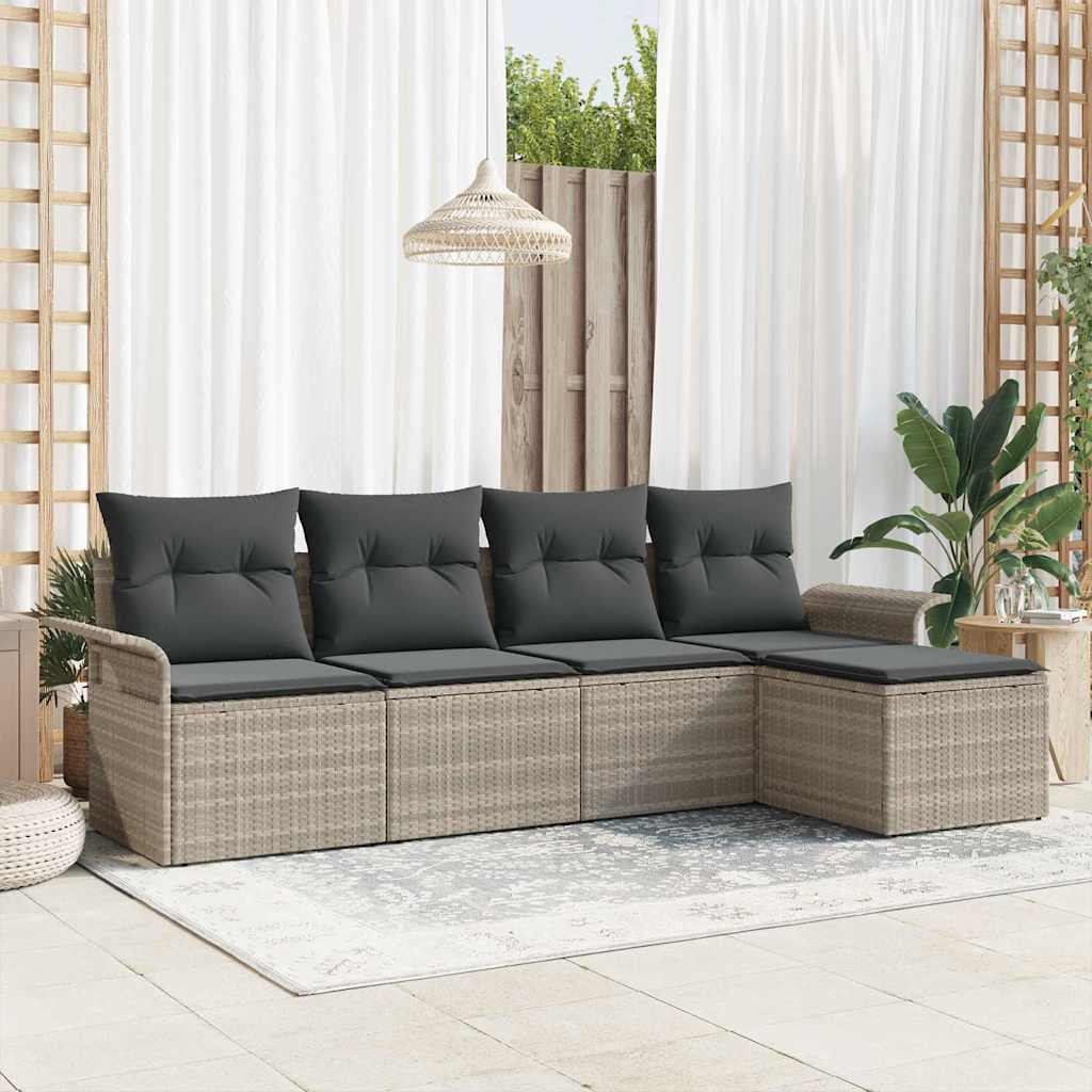 Ensemble De Canapé De Jardin 6 Pc Polyrotin