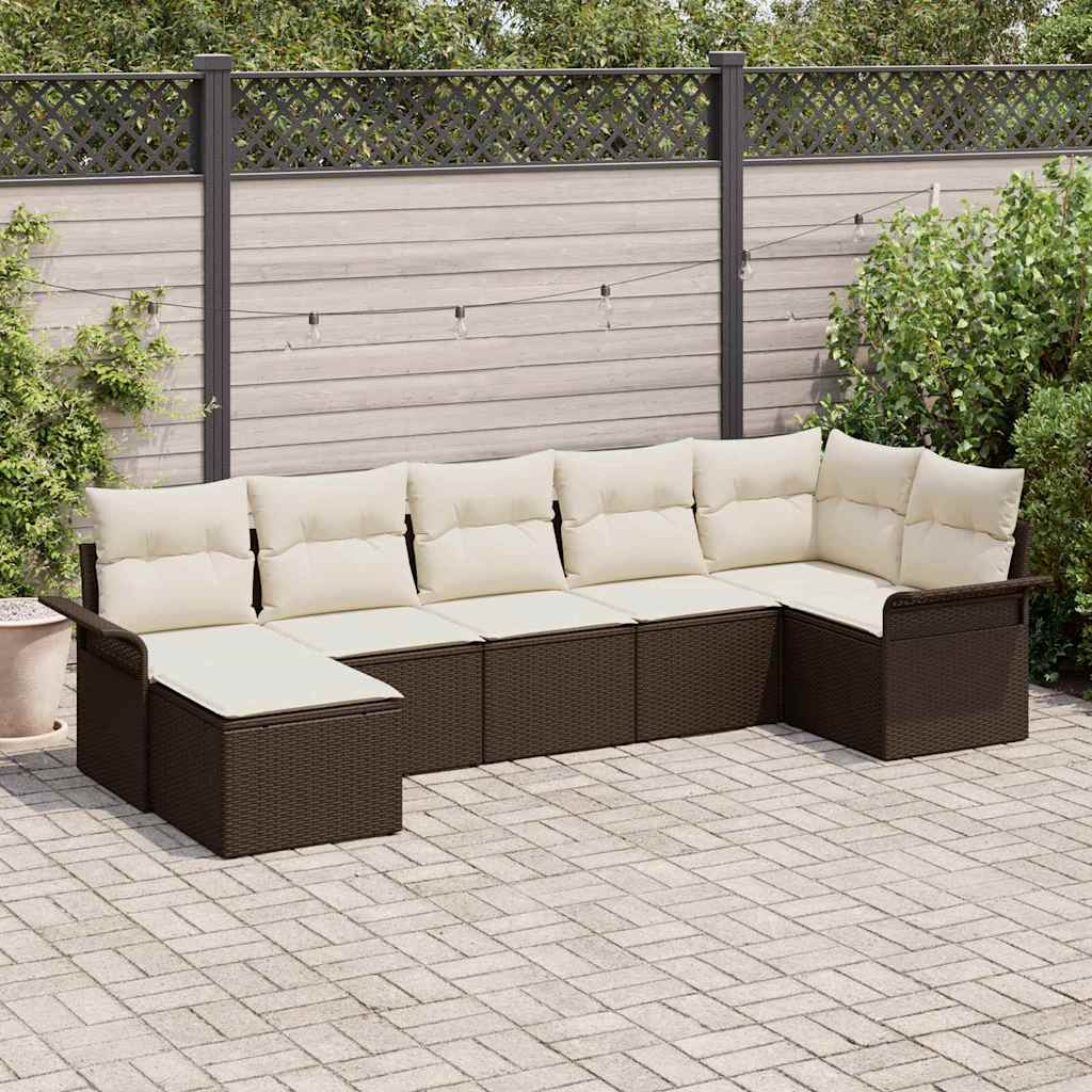 Ensemble De Canapé De Jardin 8 Pc Polyrotin