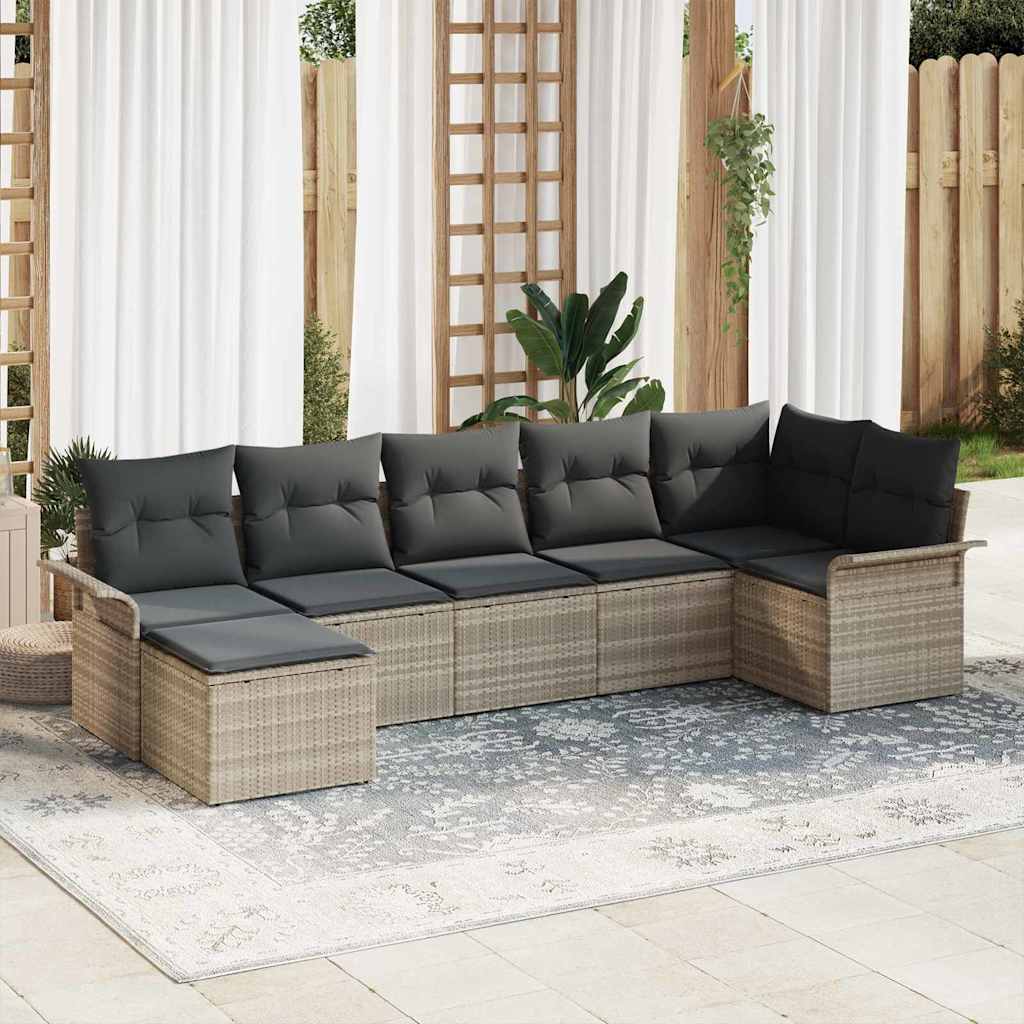 Ensemble De Canapé De Jardin 8 Pc Polyrotin