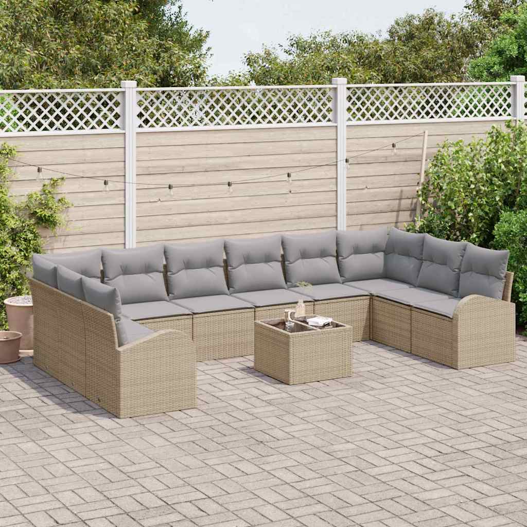 Ensemble De Canapé De Jardin 11 Pc