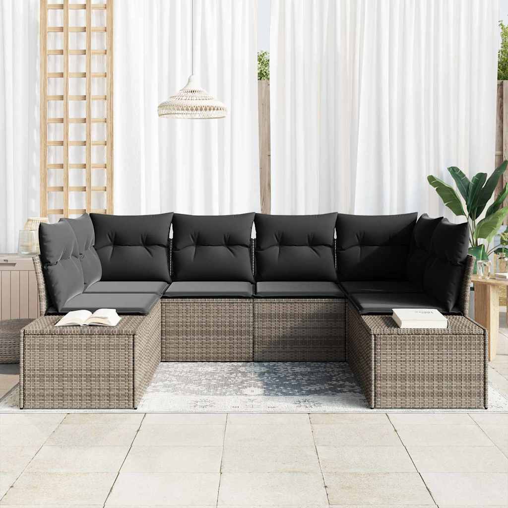 Ensemble De Canapé De Jardin 6 Pc 6-Nombre De Places