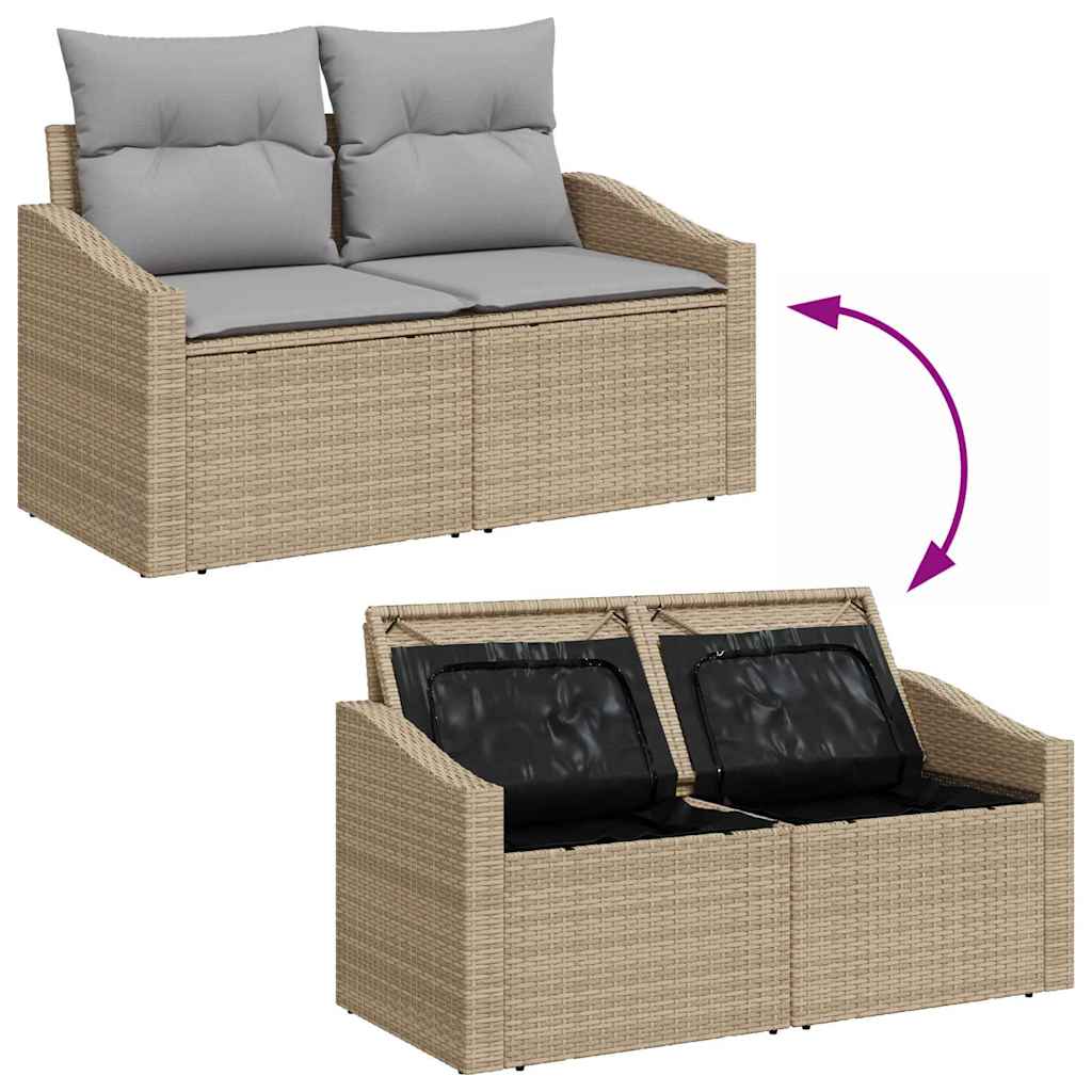 Ensemble De Canapé De Jardin 5 Pc Polyrotin