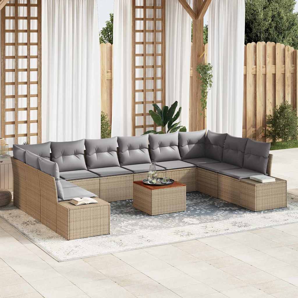Ensemble De Canapé De Jardin 11 Pc