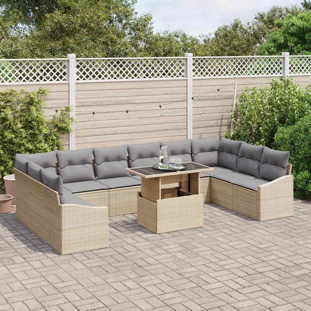 Ensemble De Canapé De Jardin 11 Pc