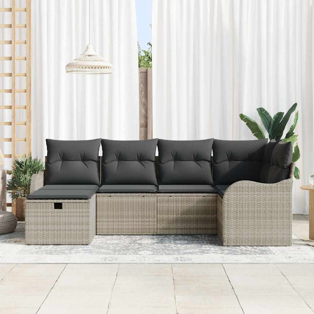 Ensemble De Canapé De Jardin 6 Pc 6-Nombre De Places