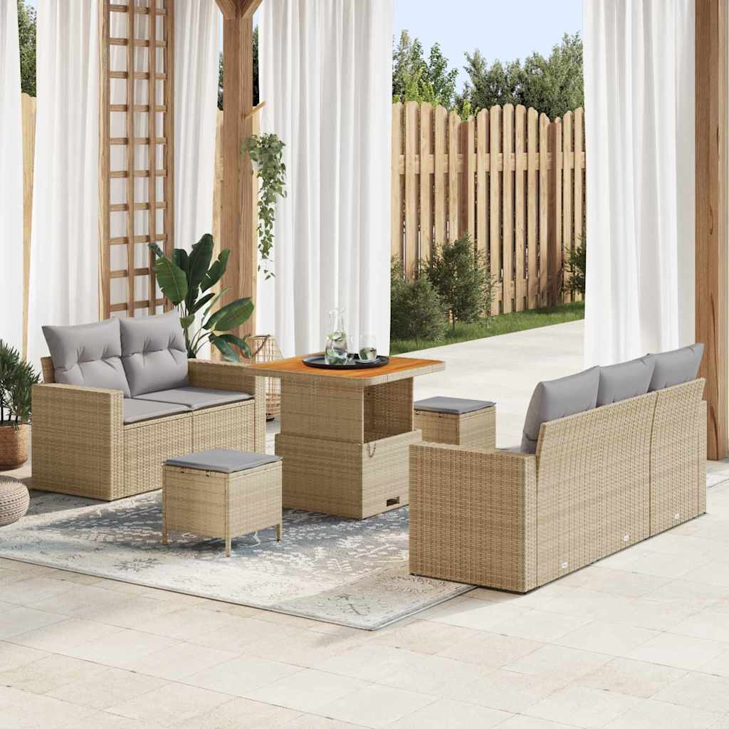 Ensemble De Canapé De Jardin 8 Pièces 5-Nombre De Places