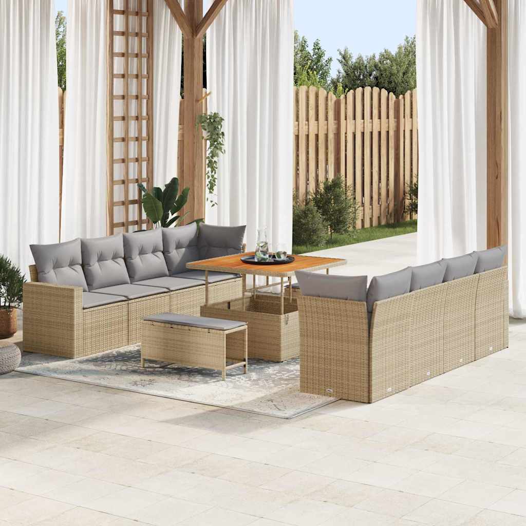 Ensemble De Canapé De Jardin 12 Pc 12-Nombre De Places