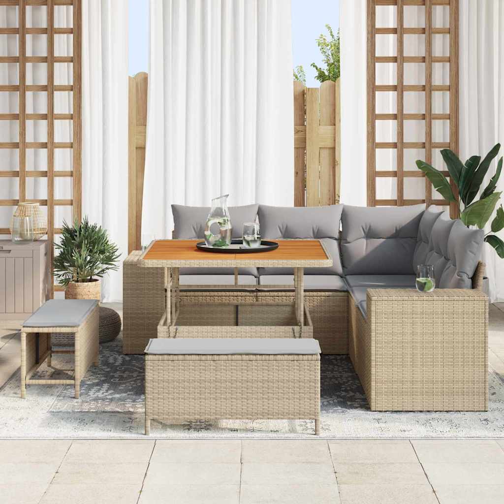 Ensemble De Canapé De Jardin 8 Pc 7-Nombre De Places