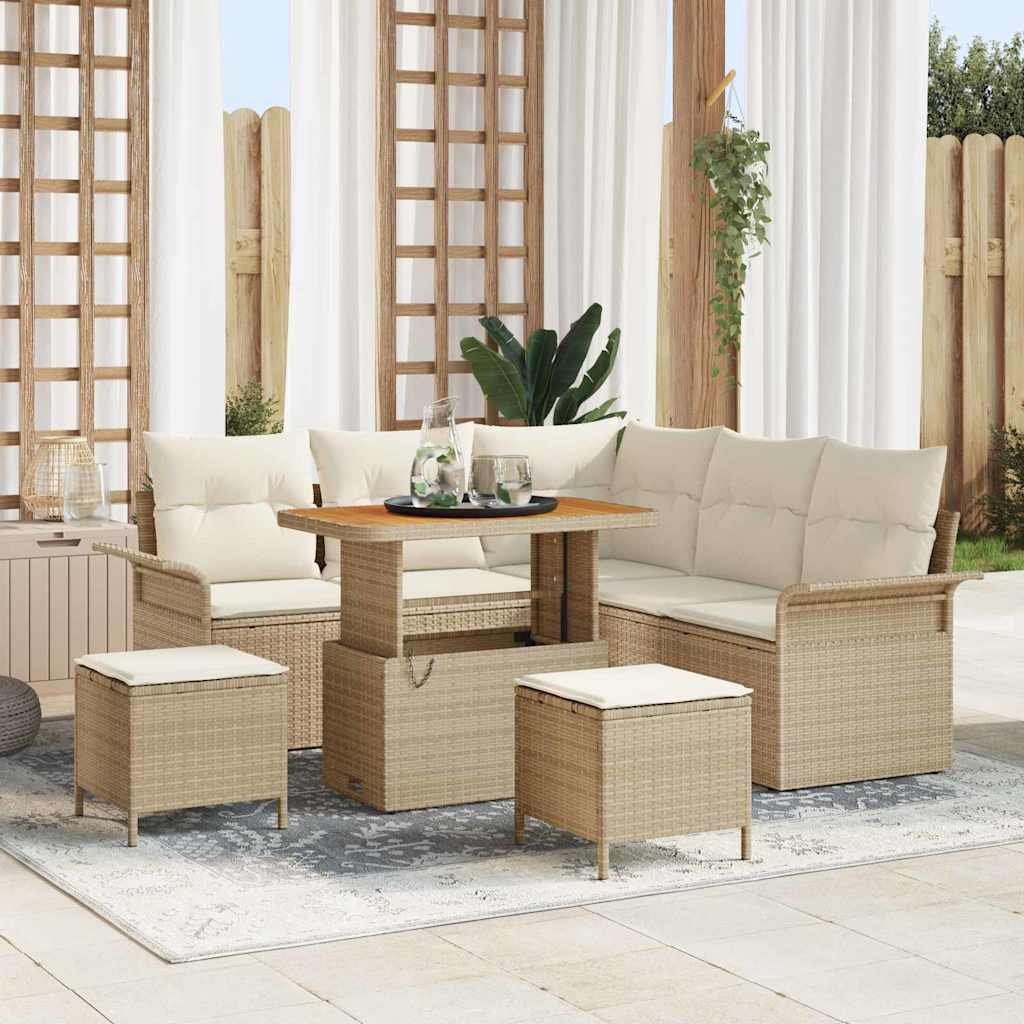 Ensemble De Canapé De Jardin 9 Pièces 8-Nombre De Places