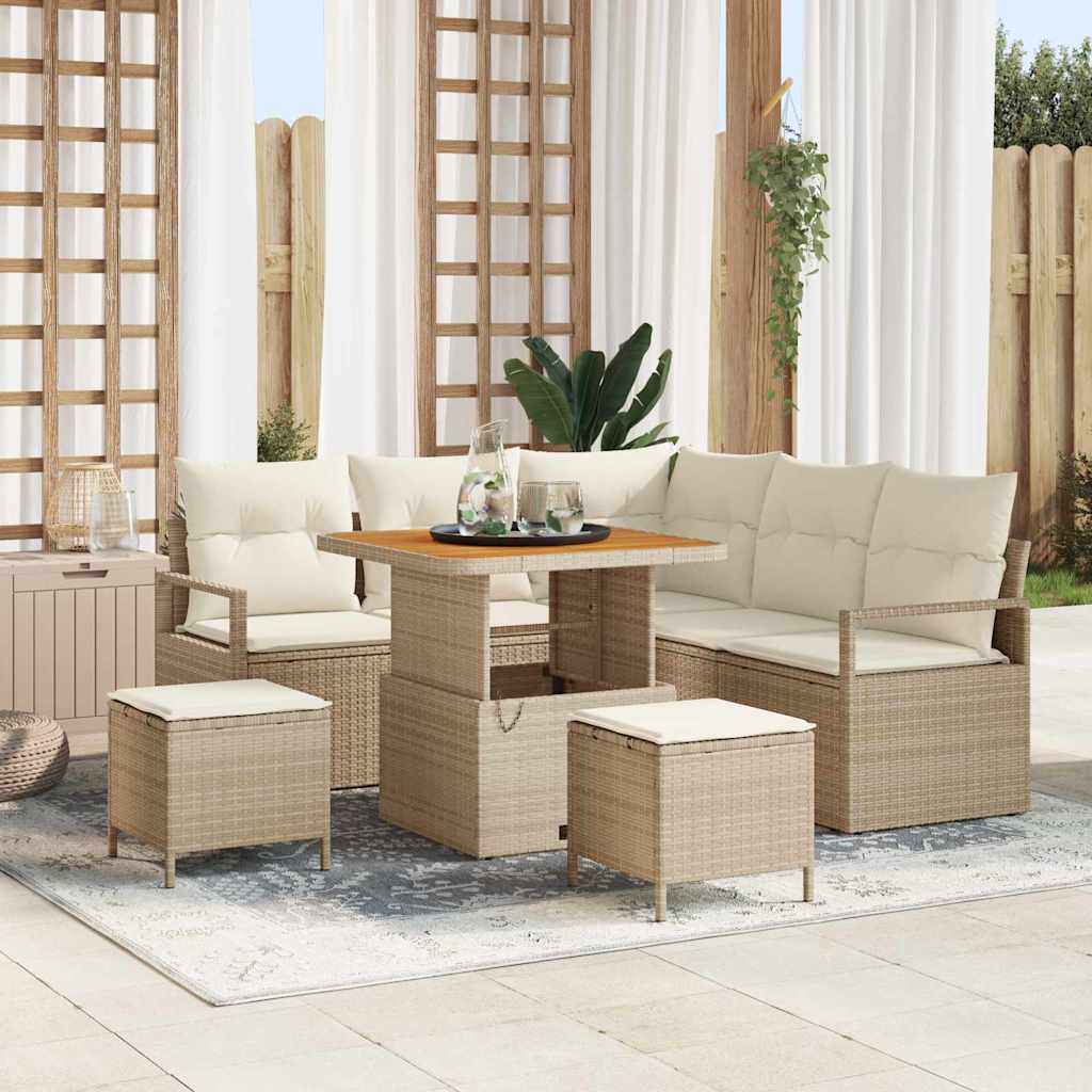 Ensemble De Canapé De Jardin 8 Pc 7-Nombre De Places