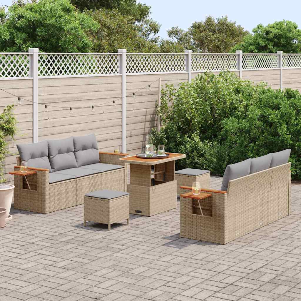 Ensemble De Canapé De Jardin 11 Pc 8-Nombre De Places