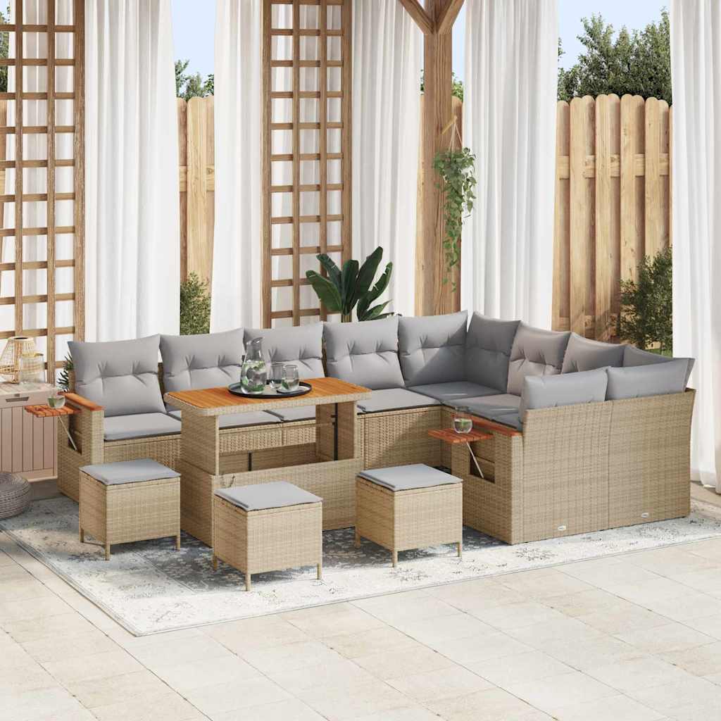 Ensemble De Canapé De Jardin 14 Pièces 10-Nombre De Places