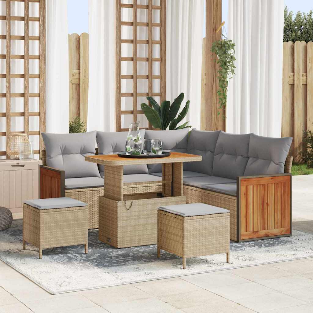 Ensemble De Canapé De Jardin 9 Pc 7-Nombre De Places