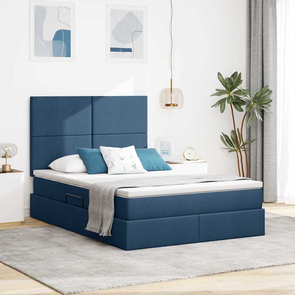 Lit De Rangement Led Avec Matelas Tissu