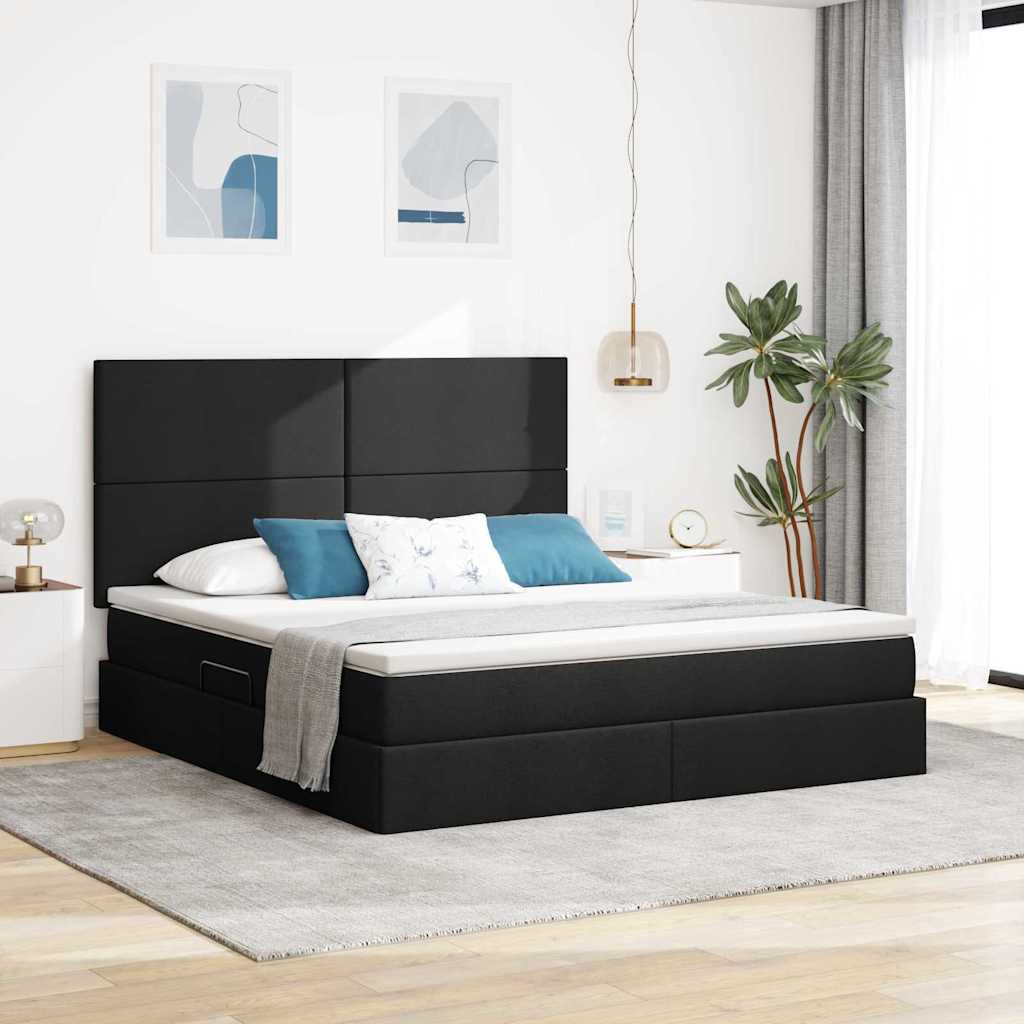 Lit De Rangement Led Avec Matelas Tissu