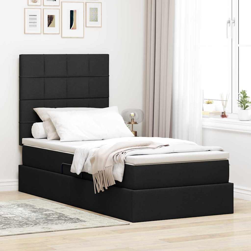 Lit De Rangement Led Avec Matelas Tissu