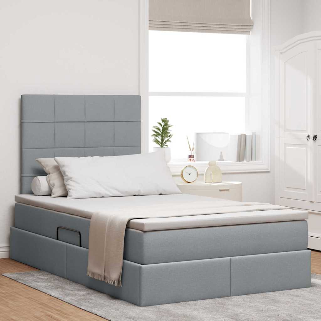 Lit De Rangement Led Avec Matelas Tissu