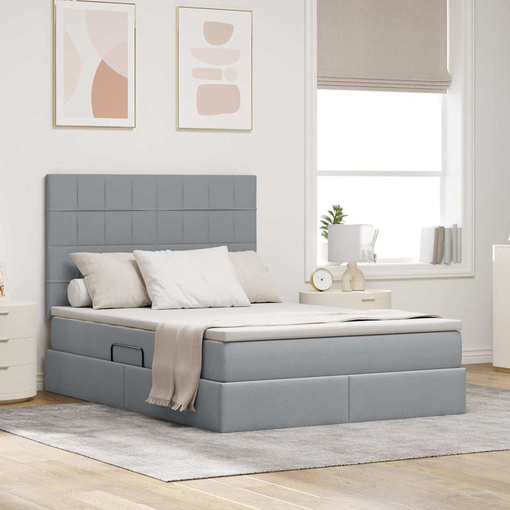 Lit De Rangement Led Avec Matelas Tissu