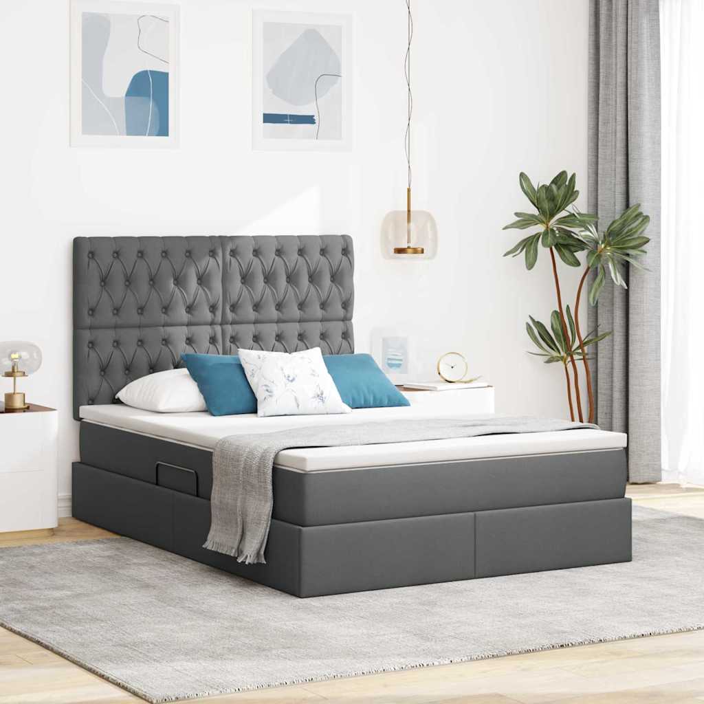 Lit De Rangement Led Avec Matelas Tissu