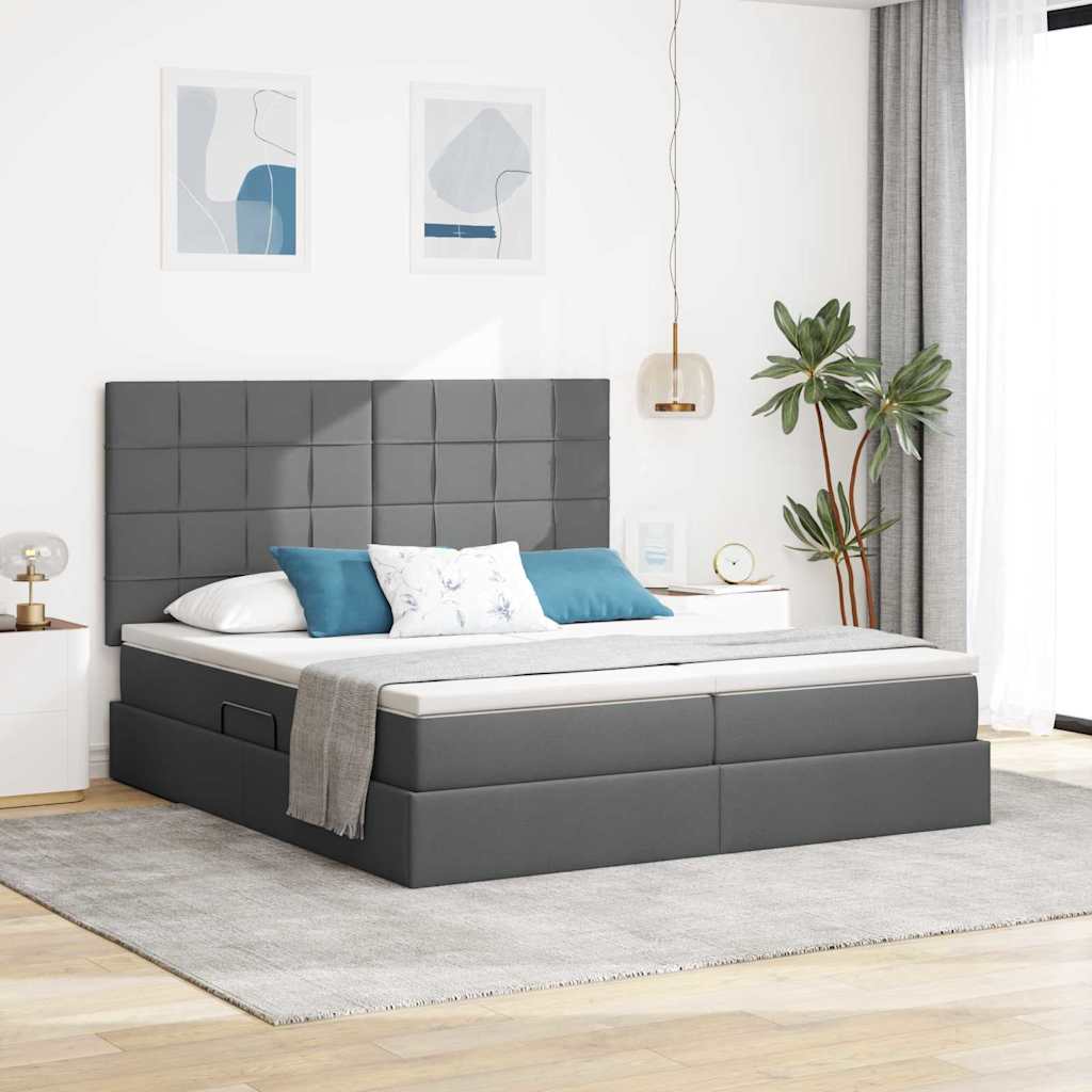 Lit De Rangement Led Avec Matelas Tissu