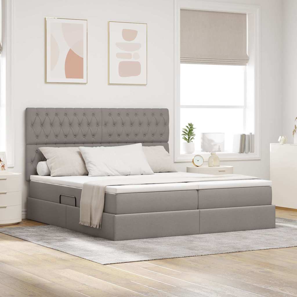 Lit De Rangement Led Avec Matelas Tissu
