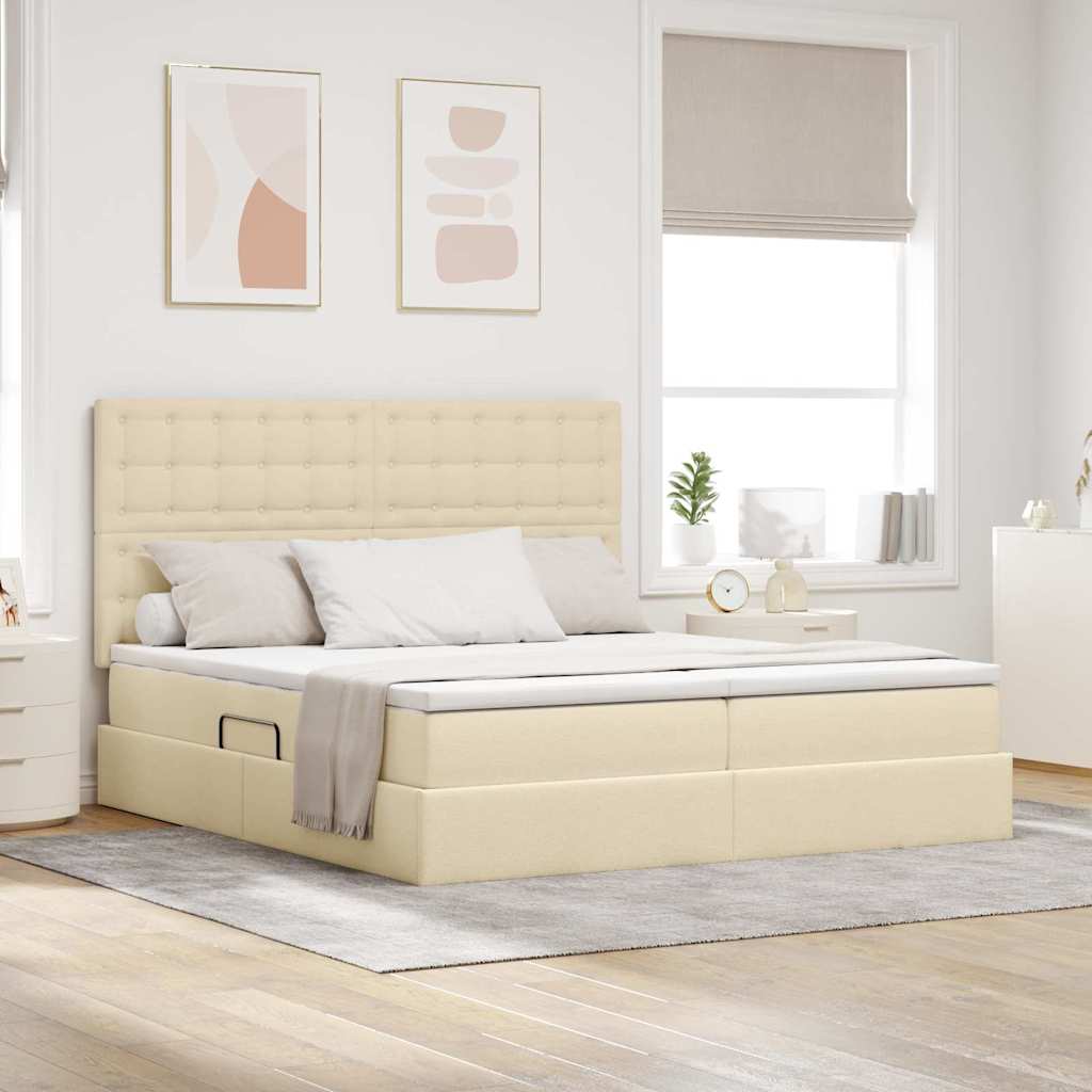 Lit De Rangement Led Avec Matelas Tissu