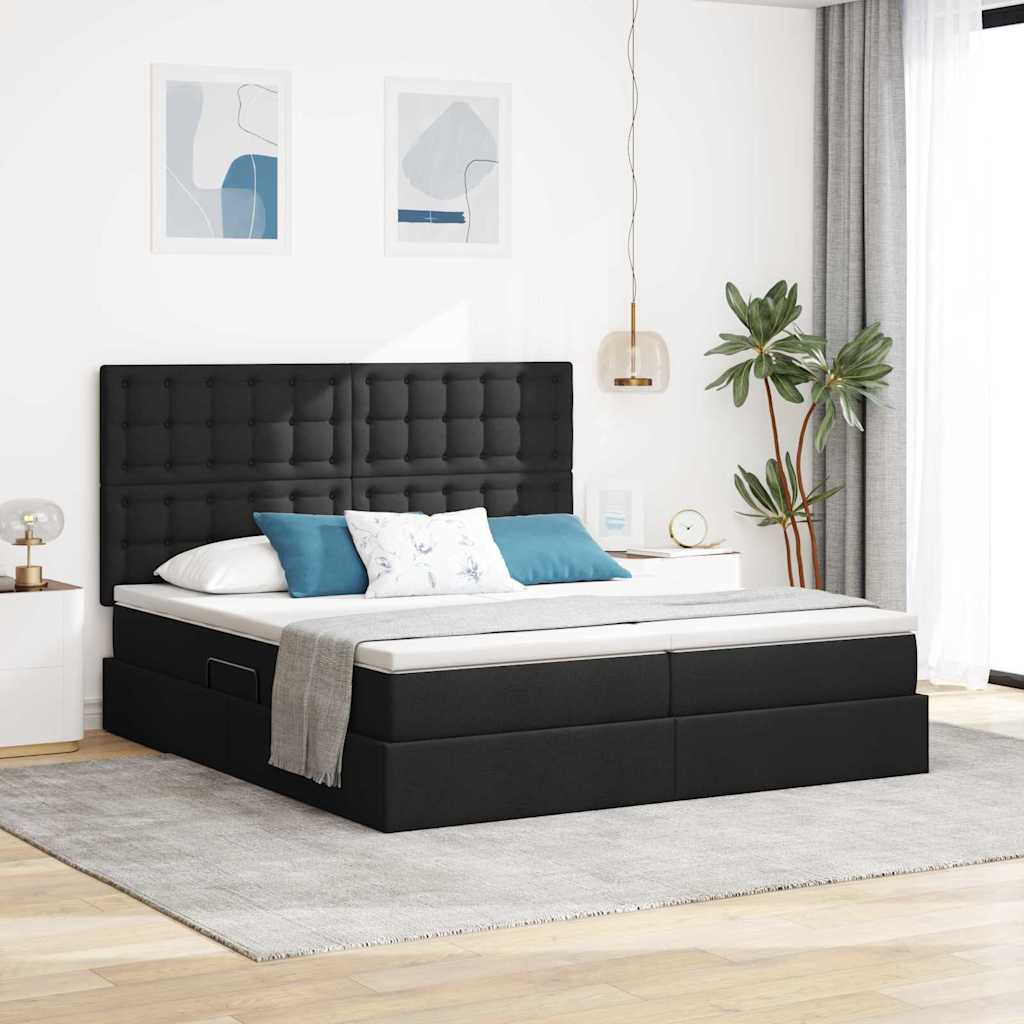 Lit De Rangement Led Avec Matelas Tissu