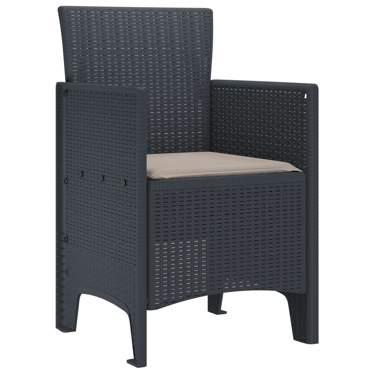 Chaise De Jardin 4 Pc Polypropylène