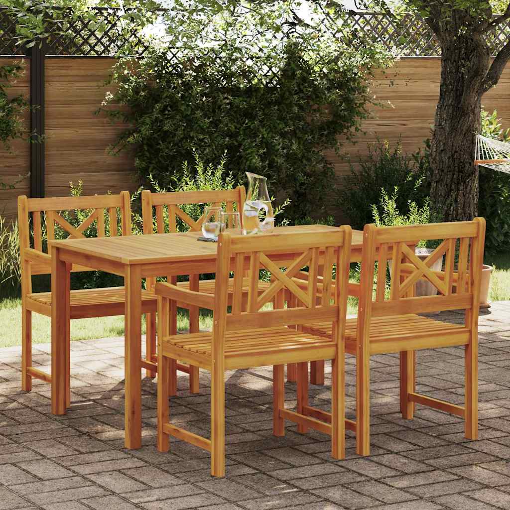 Ensemble De Salle À Manger Pour Jardin 7 Pc Marron