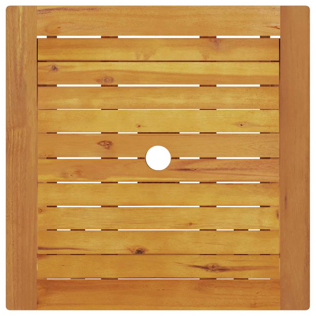 Ensemble Bistro Pliant 3 Pc Marron Bois D'acacia Massif