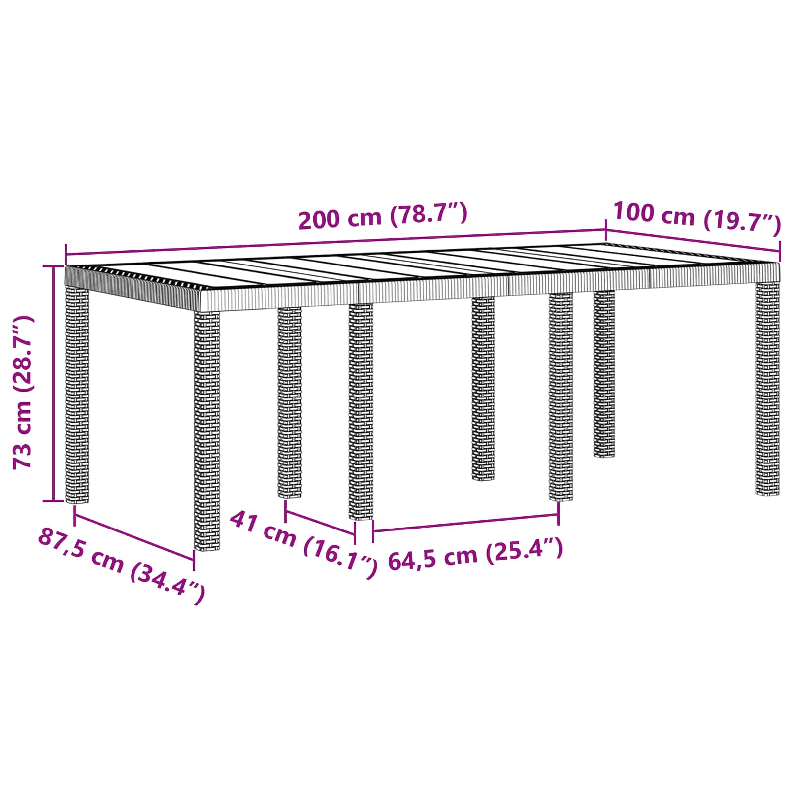 Ensemble De Salle À Manger Pour Jardin 9 Pc