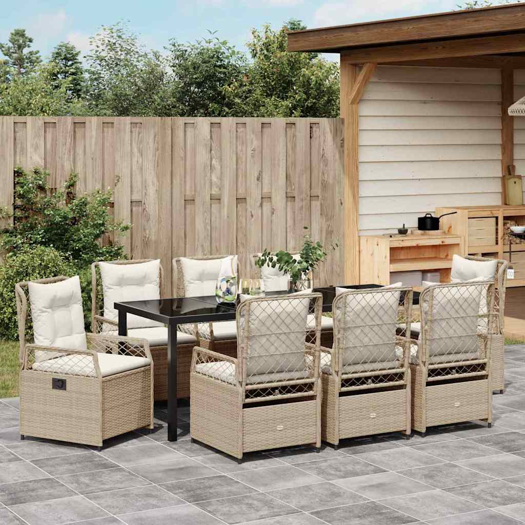 Ensemble De Salle À Manger Pour Jardin 9 Pc Polyrotin