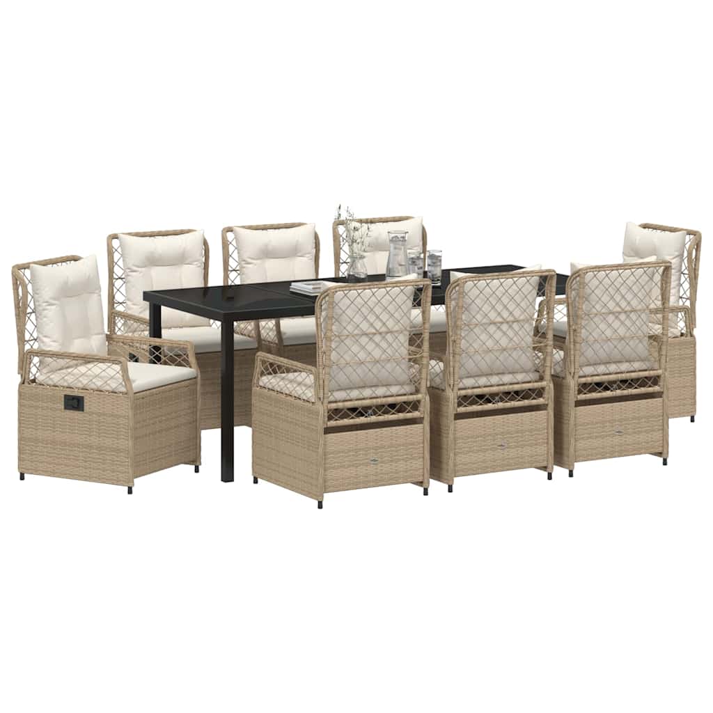 Ensemble De Salle À Manger Pour Jardin 9 Pc Polyrotin